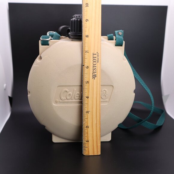 Coleman Water Canteen w Carry Strap Heavy Duty Plastic Camping Vintage Hiking - Picture 9 of 9